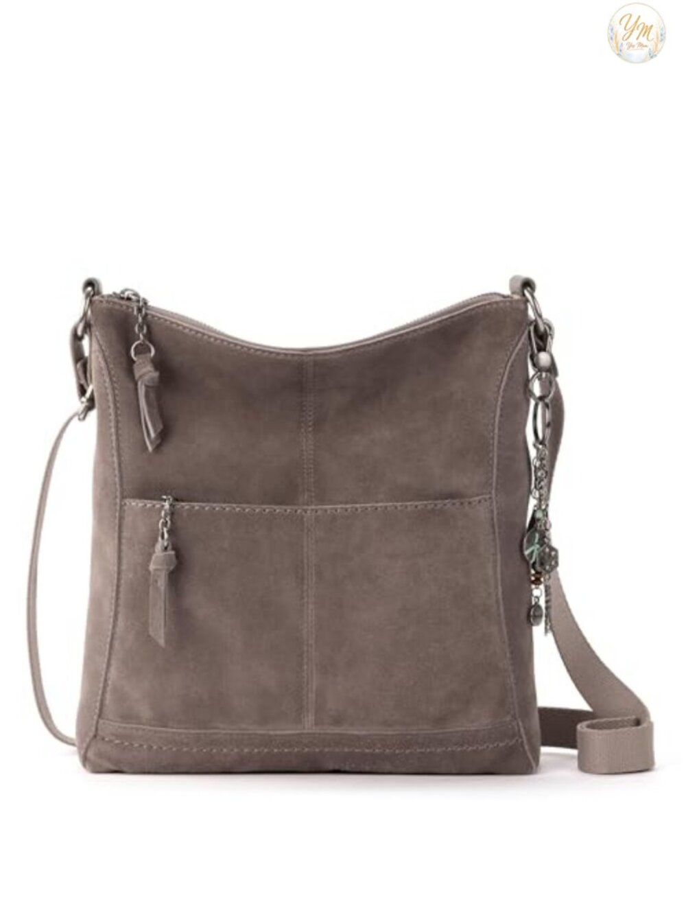 The Sak Lucia Leather Crossbody Purse Adjustable Strap